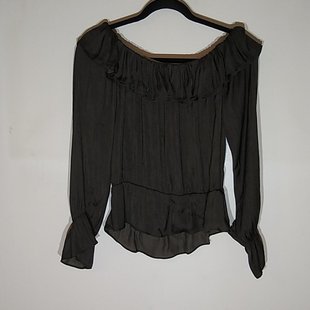 Naked Zebra Women's size Small ruffled blouse . Minimalist - Picture 5 of 8